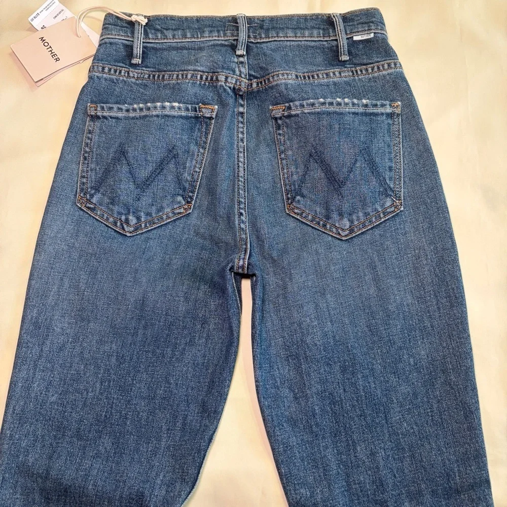 NEW! MOTHER- The Hustler Ankle in Bending The Rules Size 26 Crop Jeans